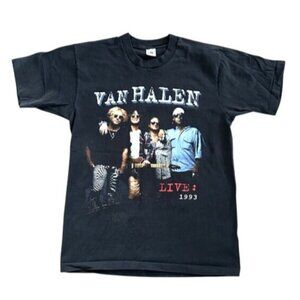 Vintage Van Halen 1993 World Tour Band T-Shirt Single Stitch Fruit of the Loom L